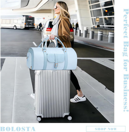 2 in 1 Convertible Garment Duffle Bags for Travel Foldable Carry On Garment Bag