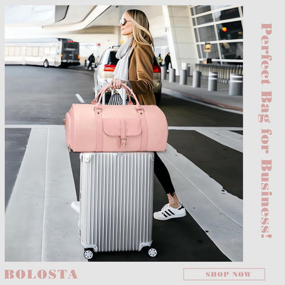 2 in 1 Convertible Garment Duffle Bags for Travel Foldable Carry On Garment Bag
