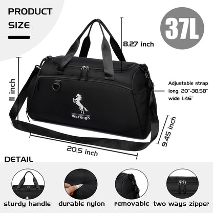 Gym Bag for Women & Men Lightweight Travel Duffle Bag with Shoe & Wet Compartment - for Travel, Sports, Dance, Yoga & Swimming Workout, Gifts for Women, Pink