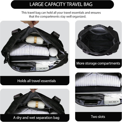 18-40L Rolling Duffle Bag with Wheels,Expandable Foldable Luggagelarge Expandable Travel rolling bag,Wheeled Travel Duffel Weekend Bags,Lightweight Carry-On Luggage for Gym, Camping, Business Trip