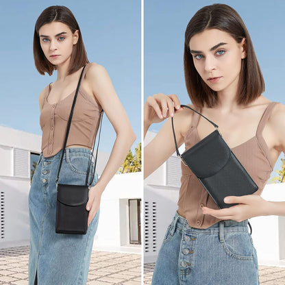Crossbody Phone Bag for Women, Mini Crossbody Purse, Small Phone Wallet Crossbody with Removable Card Holder