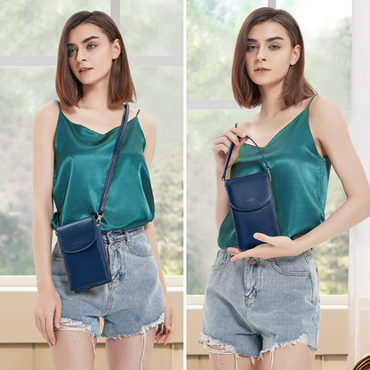 Crossbody Phone Bag for Women, Mini Crossbody Purse, Small Phone Wallet Crossbody with Removable Card Holder