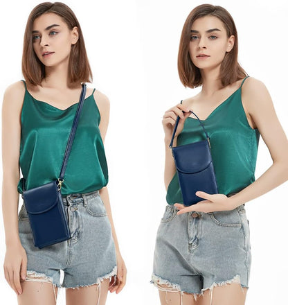 Crossbody Phone Bag for Women, Mini Crossbody Purse, Small Phone Wallet Crossbody with Removable Card Holder