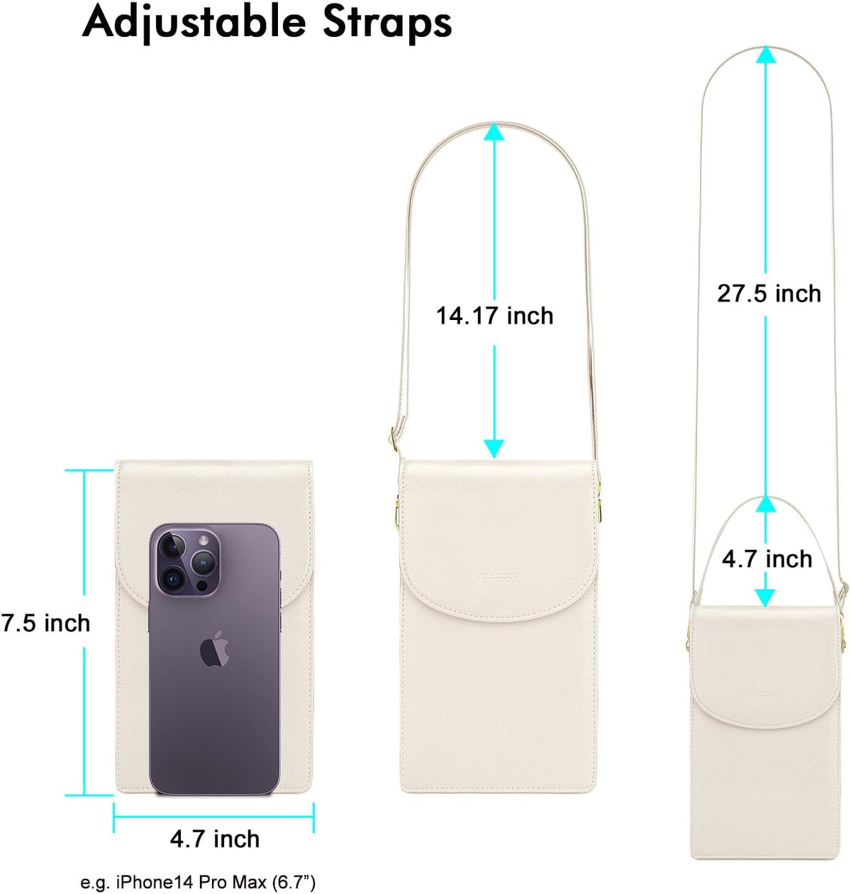 Crossbody Phone Bag for Women, Mini Crossbody Purse, Small Phone Wallet Crossbody with Removable Card Holder