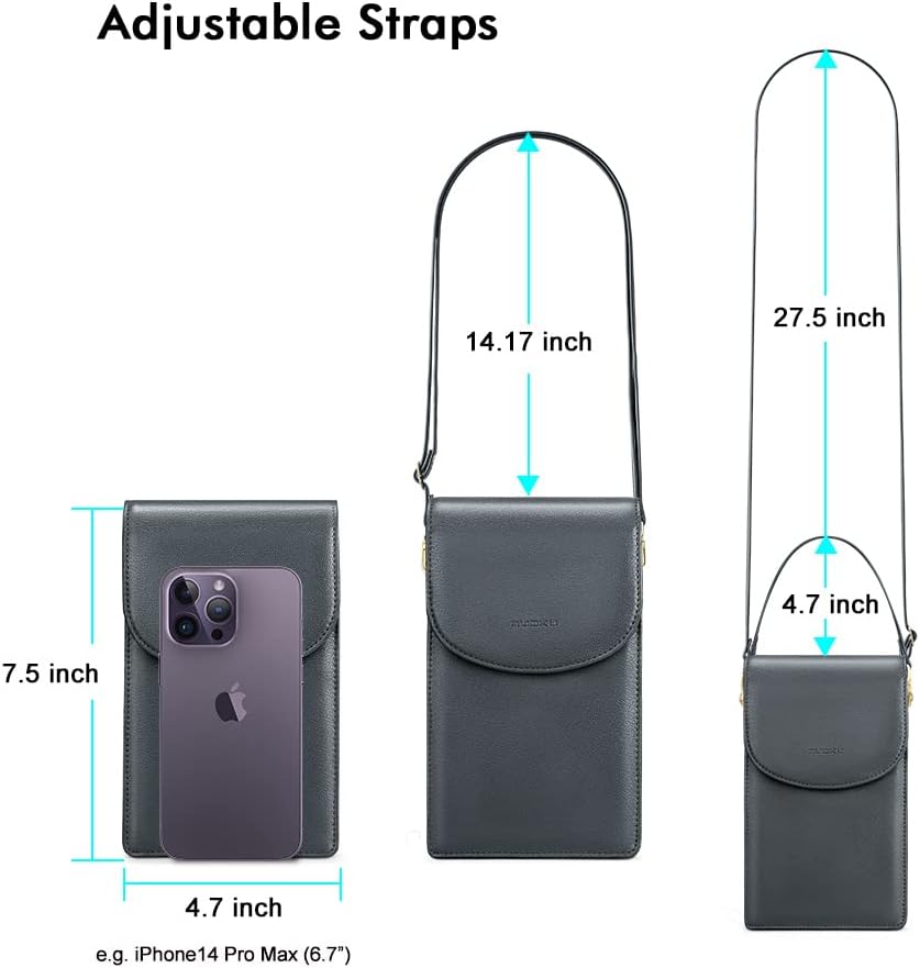 Crossbody Phone Bag for Women, Mini Crossbody Purse, Small Phone Wallet Crossbody with Removable Card Holder