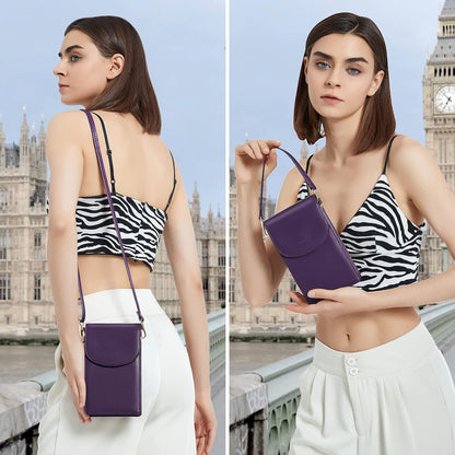 Crossbody Phone Bag for Women, Mini Crossbody Purse, Small Phone Wallet Crossbody with Removable Card Holder