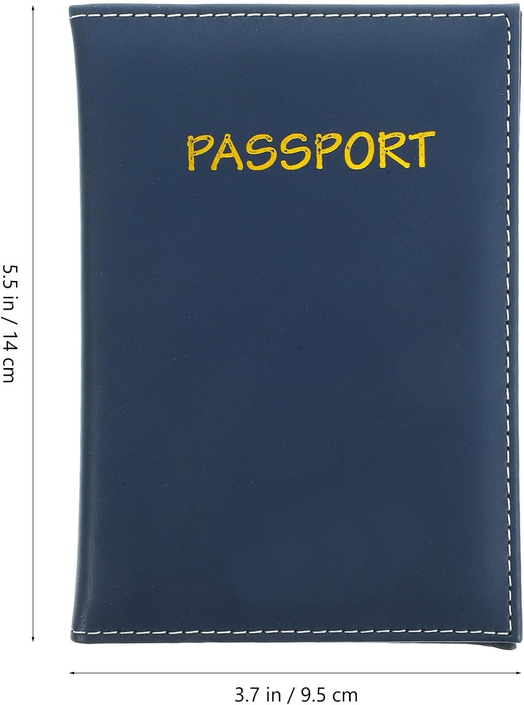 Multifunctional Travel Document Organizer for Passport, Id, Credit Cards, and Tickets Leather Passport Wallet Card Holder Navy Blue