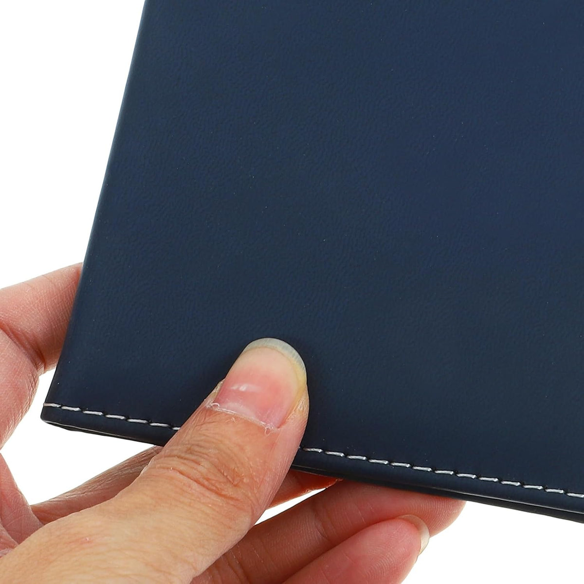 Multifunctional Travel Document Organizer for Passport, Id, Credit Cards, and Tickets Leather Passport Wallet Card Holder Navy Blue