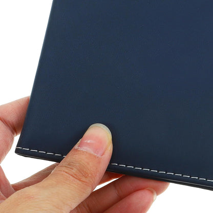 Multifunctional Travel Document Organizer for Passport, Id, Credit Cards, and Tickets Leather Passport Wallet Card Holder Navy Blue