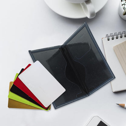 Multifunctional Travel Document Organizer for Passport, Id, Credit Cards, and Tickets Leather Passport Wallet Card Holder Navy Blue