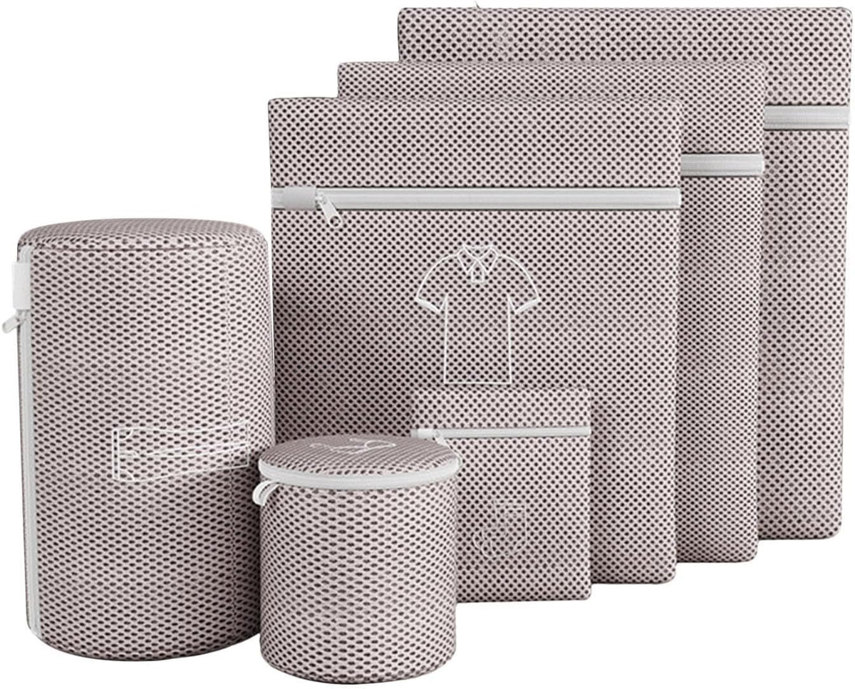 Mesh Laundry Bags, Zipper Wash Bags, Authentic Anti Knot Laundry | Fine Mesh Bags, Machine Wash Organizer, for Underwear Socks Shirts Skirts Travel Dorm Home 19.69x23.62in