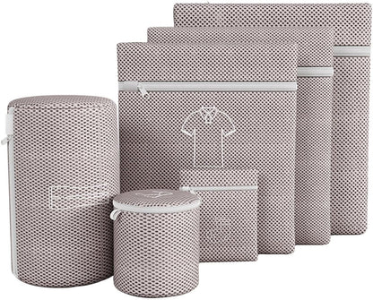Mesh Laundry Bags, Zipper Wash Bags, Authentic Anti Knot Laundry | Fine Mesh Bags, Machine Wash Organizer, for Underwear Socks Shirts Skirts Travel Dorm Home 19.69x23.62in