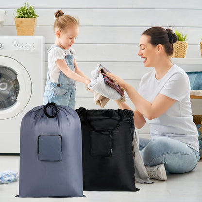 24" x 33" Extra Large Heavy Duty Laundry Bag With Handles, Travel Laundry Bag for Dirty Clothes,Traveling, Camp
