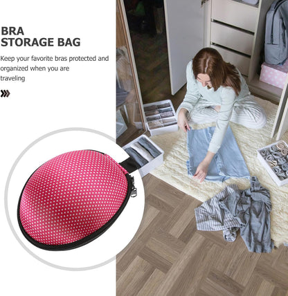 Silicone Bra Case Zippered for Women Travel Organizer Soft Invisible Storage Bag for Women Convenient Portable