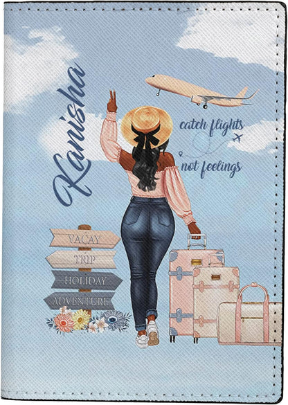 Personalized Name Travel Queen Leather Passport Wallet Fun Unique Gift for Traveler Custom Travel Accessory Passport Holder Gift for Girl Traveling Lover 8