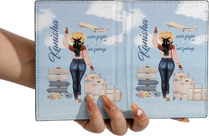 Personalized Name Travel Queen Leather Passport Wallet Fun Unique Gift for Traveler Custom Travel Accessory Passport Holder Gift for Girl Traveling Lover 8