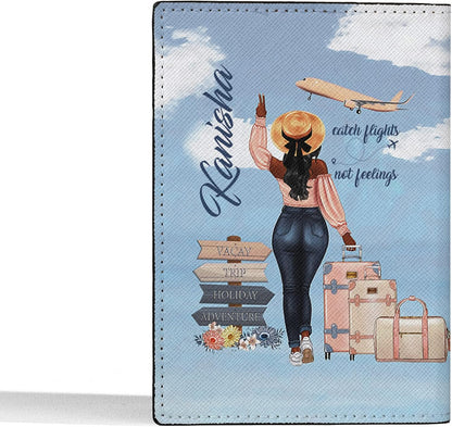 Personalized Name Travel Queen Leather Passport Wallet Fun Unique Gift for Traveler Custom Travel Accessory Passport Holder Gift for Girl Traveling Lover 8