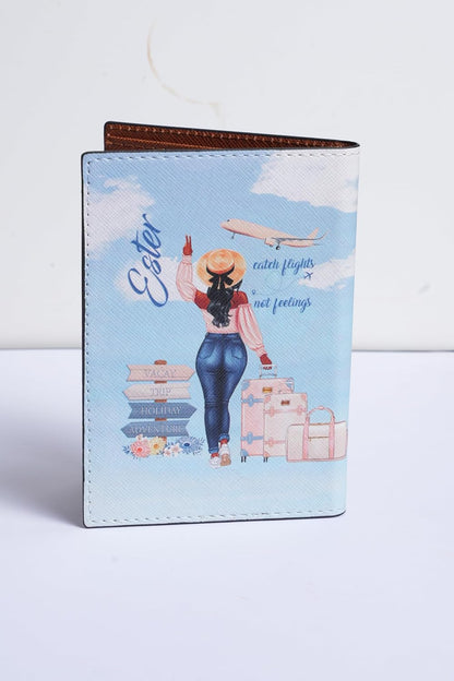 Personalized Name Travel Queen Leather Passport Wallet Fun Unique Gift for Traveler Custom Travel Accessory Passport Holder Gift for Girl Traveling Lover 8