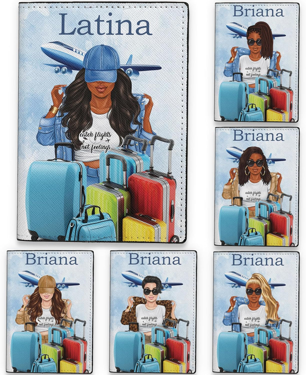 Personalized Name Travel Queen Leather Passport Wallet Fun Unique Gift for Traveler Custom Travel Accessory Passport Holder Gift for Girl Traveling Lover 8