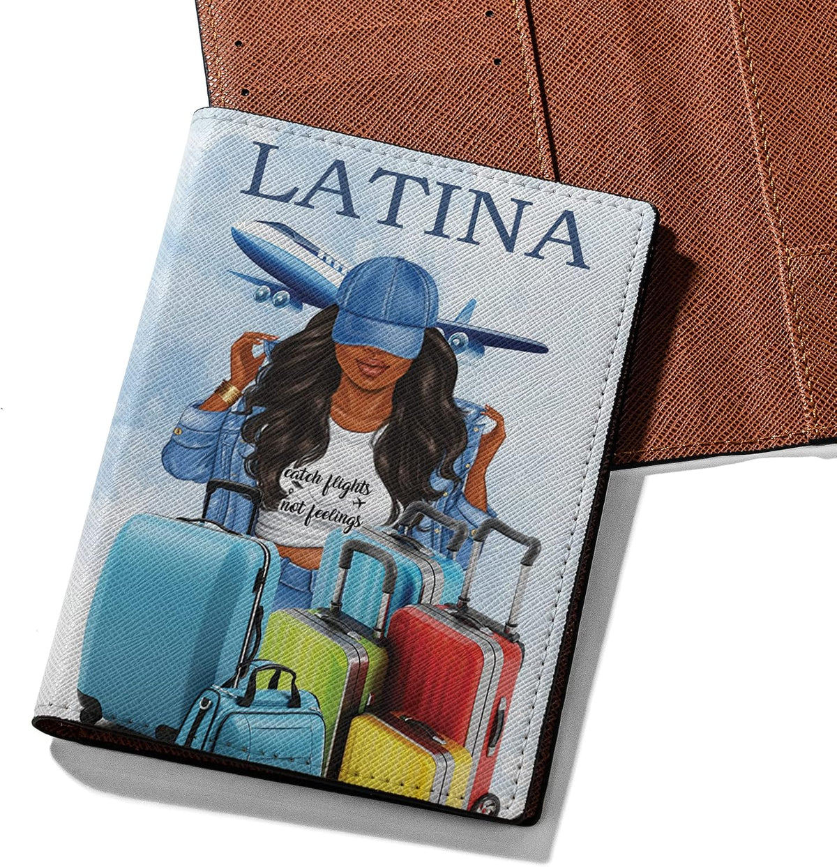 Personalized Name Travel Queen Leather Passport Wallet Fun Unique Gift for Traveler Custom Travel Accessory Passport Holder Gift for Girl Traveling Lover 8