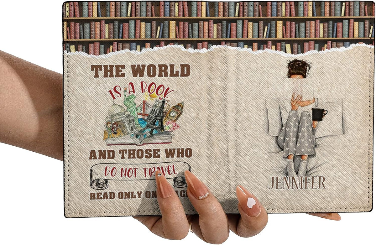 Personalized Name Travel Queen Leather Passport Wallet Fun Unique Gift for Traveler Custom Travel Accessory Passport Holder Gift for Girl Traveling Lover 8