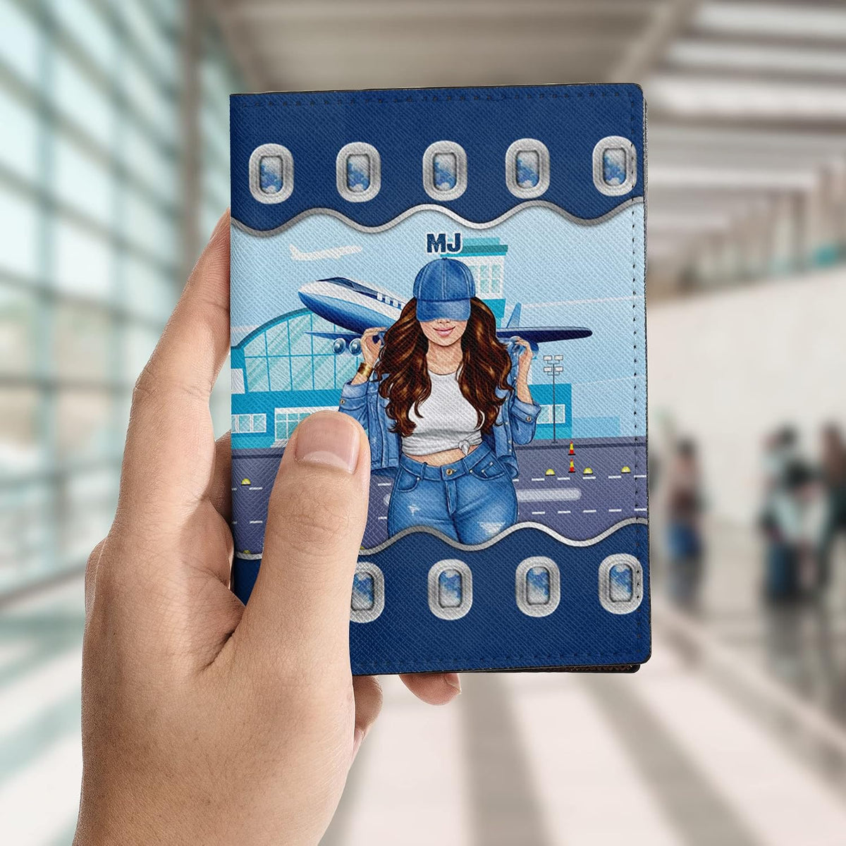Personalized Name Travel Queen Leather Passport Wallet Fun Unique Gift for Traveler Custom Travel Accessory Passport Holder Gift for Girl Traveling Lover 8