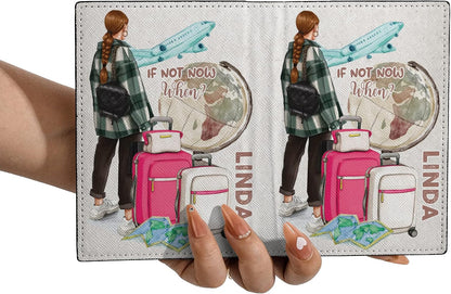 Personalized Name Travel Queen Leather Passport Wallet Fun Unique Gift for Traveler Custom Travel Accessory Passport Holder Gift for Girl Traveling Lover 8