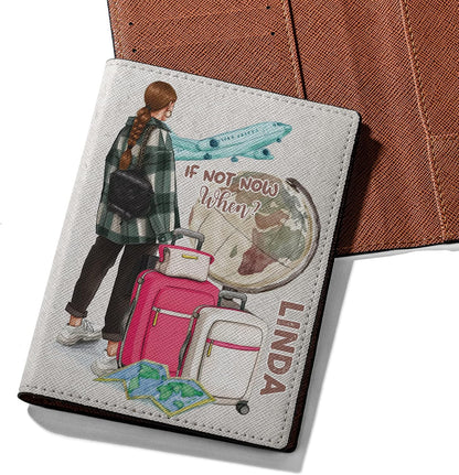 Personalized Name Travel Queen Leather Passport Wallet Fun Unique Gift for Traveler Custom Travel Accessory Passport Holder Gift for Girl Traveling Lover 8