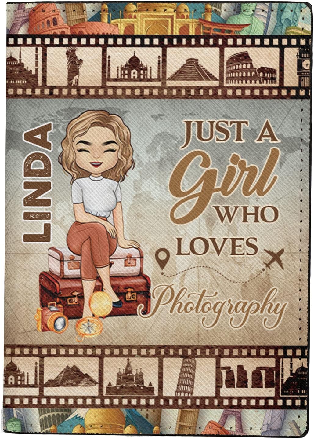 Personalized Name Travel Queen Leather Passport Wallet Fun Unique Gift for Traveler Custom Travel Accessory Passport Holder Gift for Girl Traveling Lover 8