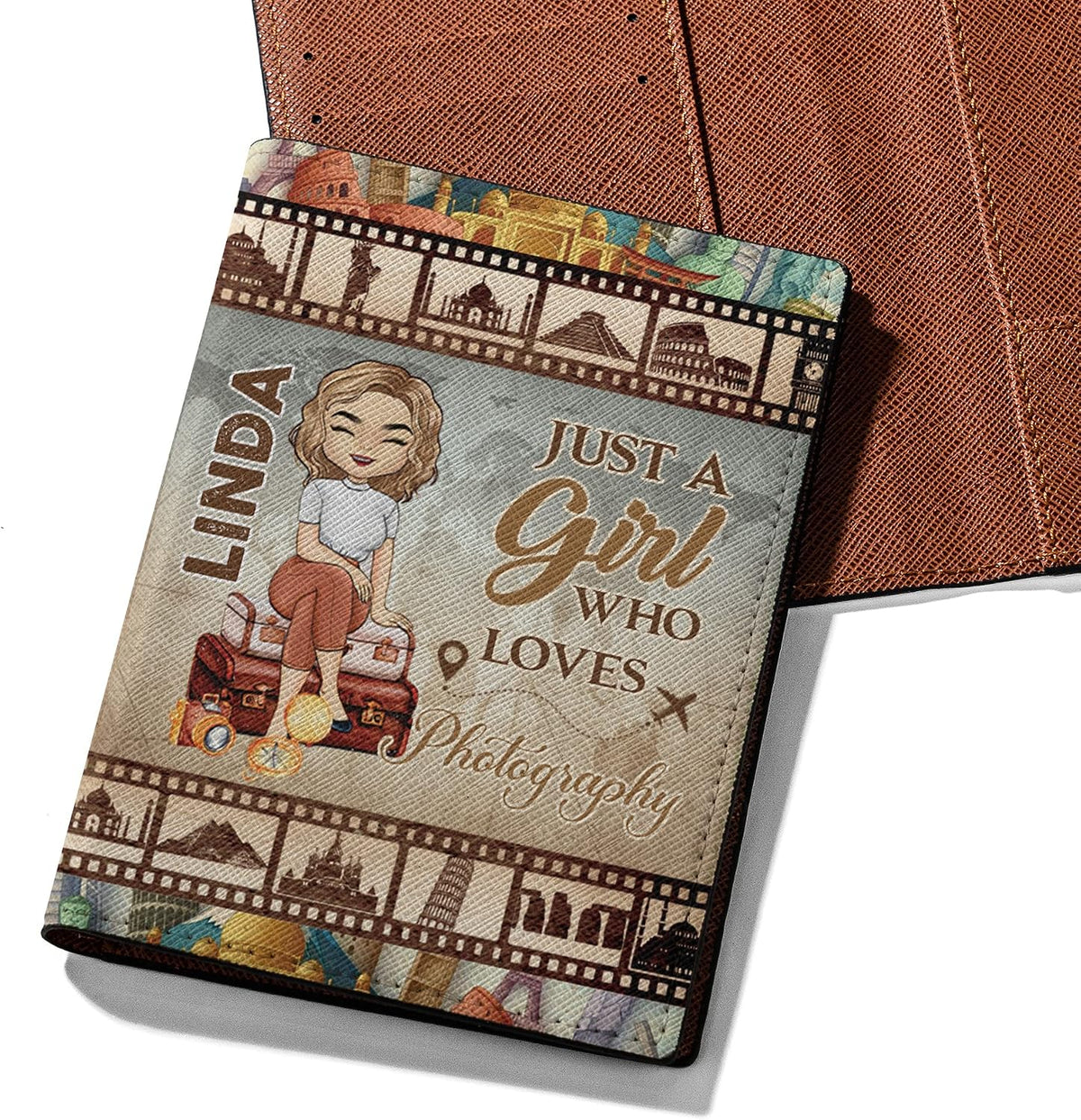 Personalized Name Travel Queen Leather Passport Wallet Fun Unique Gift for Traveler Custom Travel Accessory Passport Holder Gift for Girl Traveling Lover 8