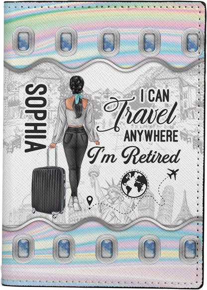 Personalized Name Travel Queen Leather Passport Wallet Fun Unique Gift for Traveler Custom Travel Accessory Passport Holder Gift for Girl Traveling Lover 8