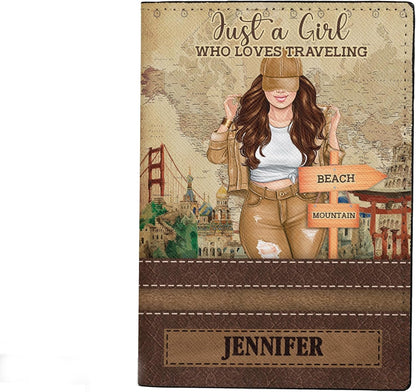Personalized Name Travel Queen Leather Passport Wallet Fun Unique Gift for Traveler Custom Travel Accessory Passport Holder Gift for Girl Traveling Lover 8