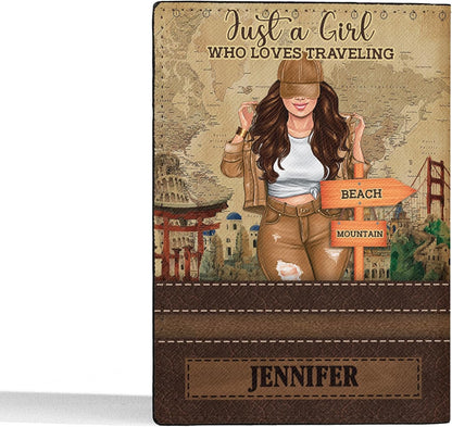 Personalized Name Travel Queen Leather Passport Wallet Fun Unique Gift for Traveler Custom Travel Accessory Passport Holder Gift for Girl Traveling Lover 8