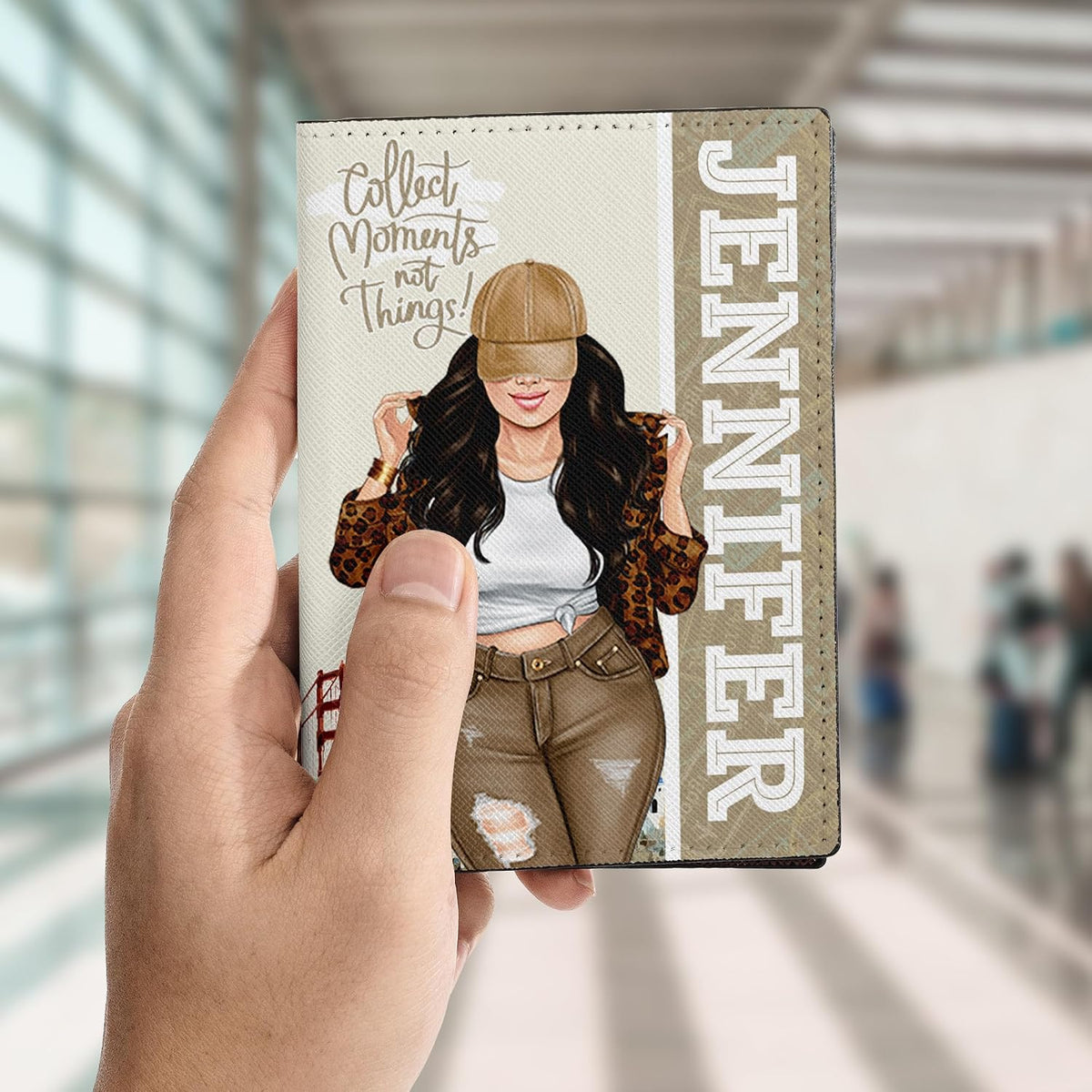 Personalized Name Travel Queen Leather Passport Wallet Fun Unique Gift for Traveler Custom Travel Accessory Passport Holder Gift for Girl Traveling Lover 8