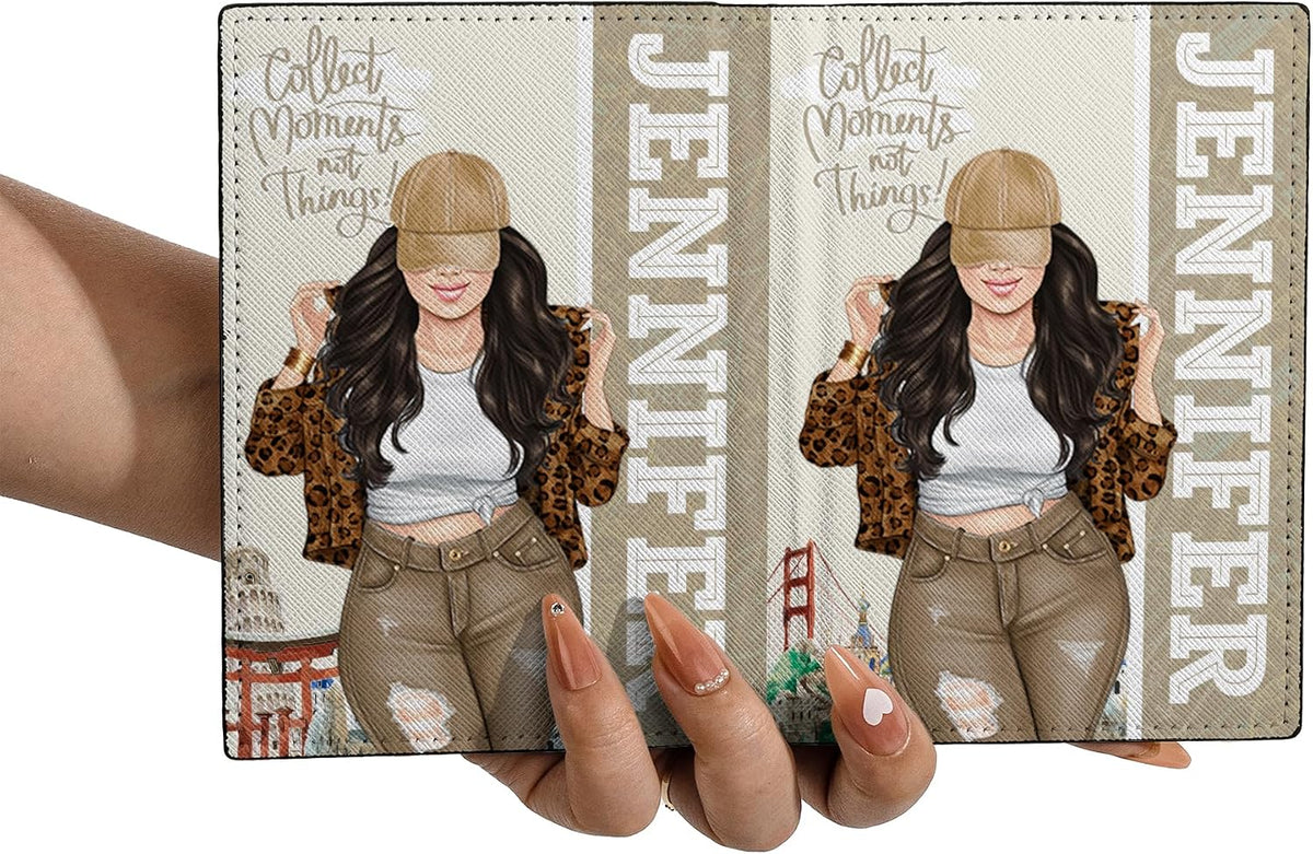 Personalized Name Travel Queen Leather Passport Wallet Fun Unique Gift for Traveler Custom Travel Accessory Passport Holder Gift for Girl Traveling Lover 8