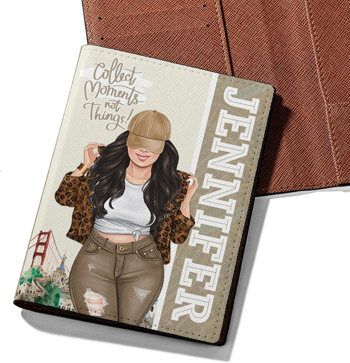 Personalized Name Travel Queen Leather Passport Wallet Fun Unique Gift for Traveler Custom Travel Accessory Passport Holder Gift for Girl Traveling Lover 8