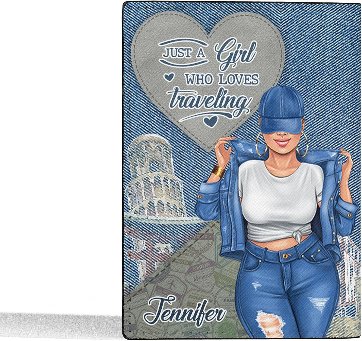 Personalized Name Travel Queen Leather Passport Wallet Fun Unique Gift for Traveler Custom Travel Accessory Passport Holder Gift for Girl Traveling Lover 8