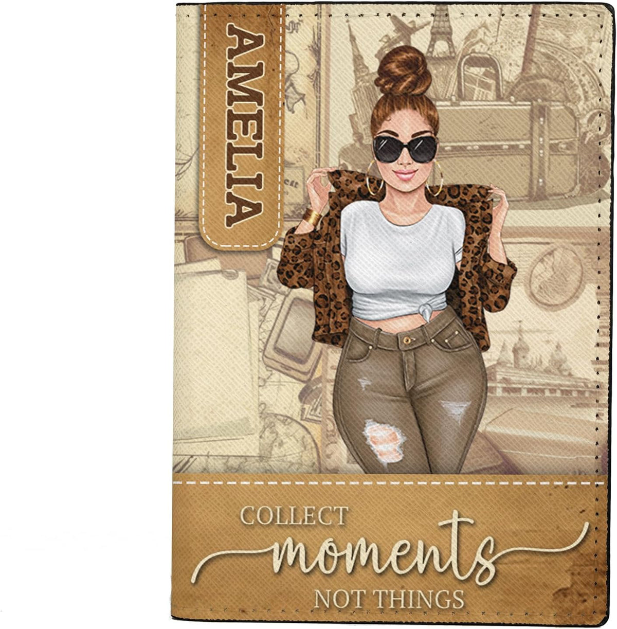 Personalized Name Travel Queen Leather Passport Wallet Fun Unique Gift for Traveler Custom Travel Accessory Passport Holder Gift for Girl Traveling Lover 8
