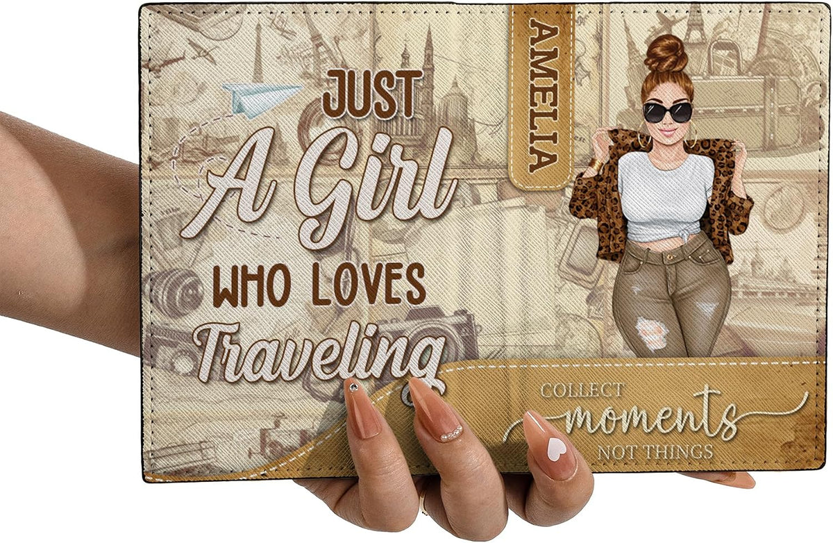Personalized Name Travel Queen Leather Passport Wallet Fun Unique Gift for Traveler Custom Travel Accessory Passport Holder Gift for Girl Traveling Lover 8