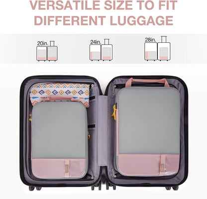 6 Set /4 Set/2 Set Compression Packing Cubes for Travel, Lightweight Luggage Organizer Bags, Durable Space Saver Bags Travel Essentials