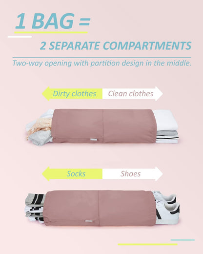 6 Set /4 Set/2 Set Compression Packing Cubes for Travel, Lightweight Luggage Organizer Bags, Durable Space Saver Bags Travel Essentials