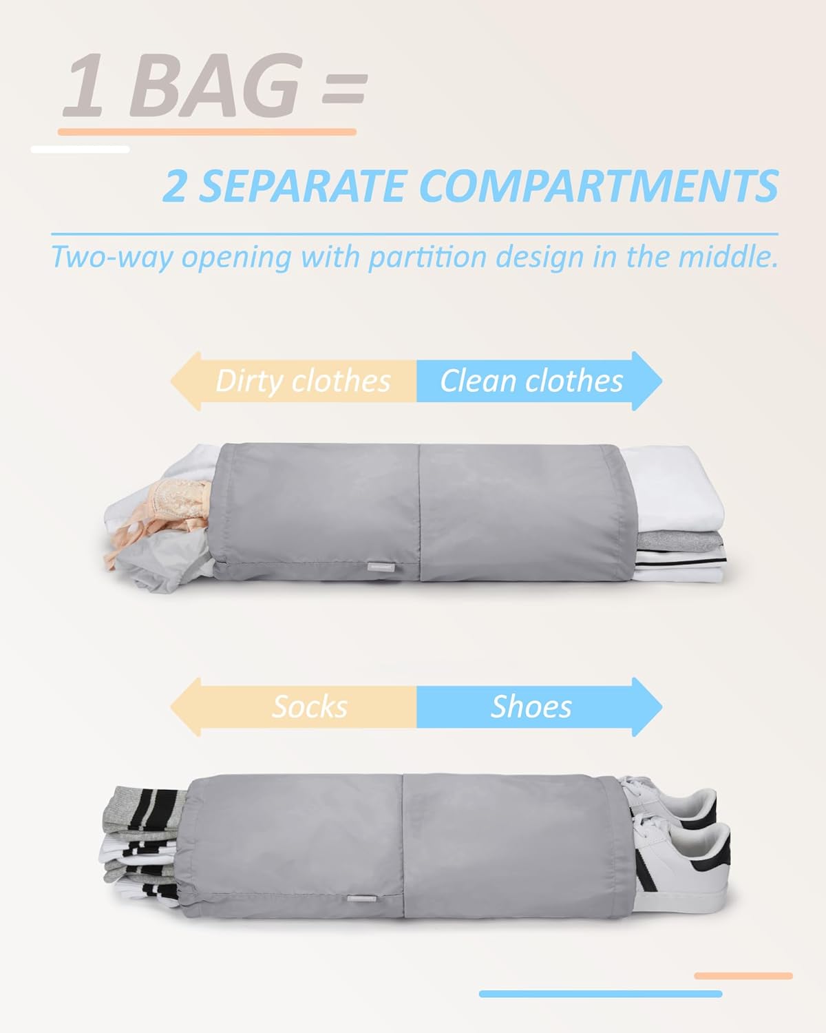 6 Set /4 Set/2 Set Compression Packing Cubes for Travel, Lightweight Luggage Organizer Bags, Durable Space Saver Bags Travel Essentials