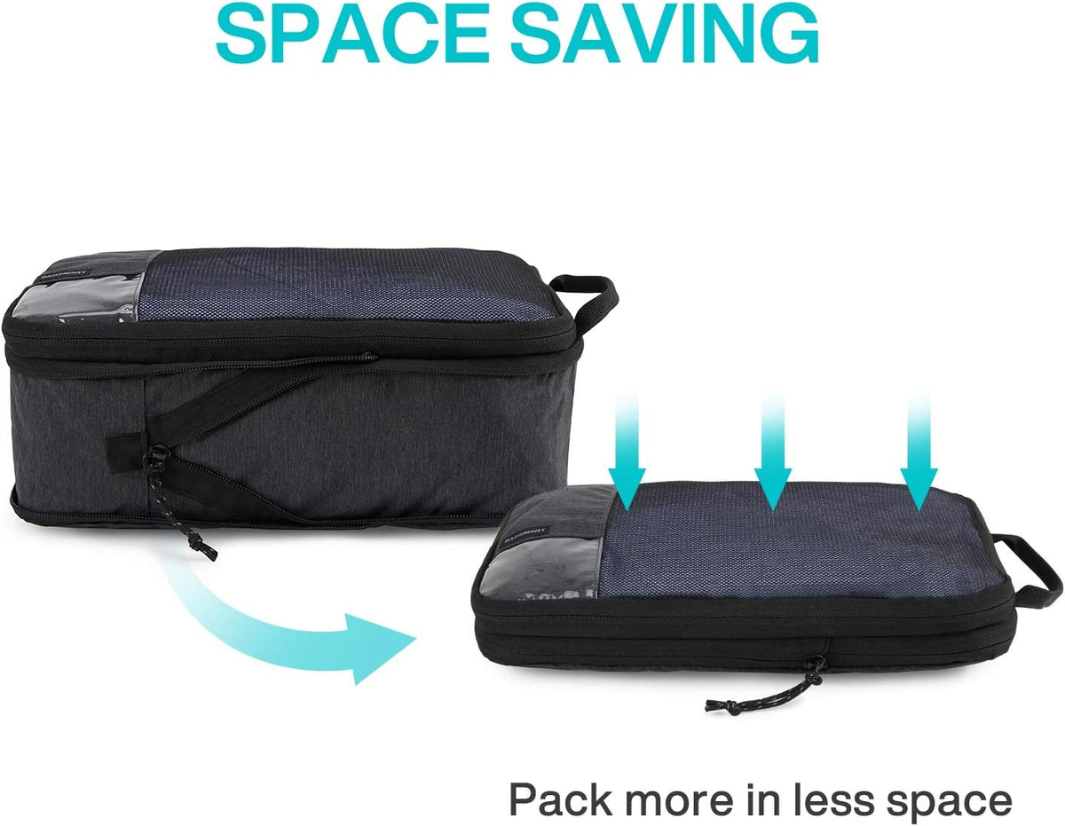 6 Set /4 Set/2 Set Compression Packing Cubes for Travel, Lightweight Luggage Organizer Bags, Durable Space Saver Bags Travel Essentials