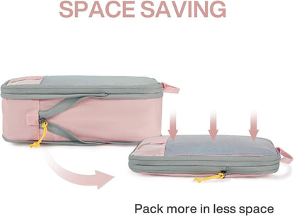 6 Set /4 Set/2 Set Compression Packing Cubes for Travel, Lightweight Luggage Organizer Bags, Durable Space Saver Bags Travel Essentials