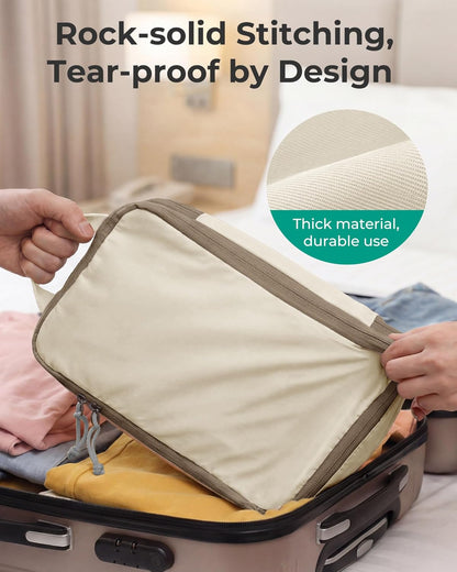 6 Set /4 Set/2 Set Compression Packing Cubes for Travel, Lightweight Luggage Organizer Bags, Durable Space Saver Bags Travel Essentials