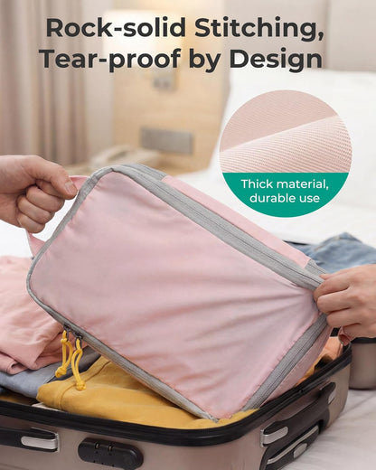 6 Set /4 Set/2 Set Compression Packing Cubes for Travel, Lightweight Luggage Organizer Bags, Durable Space Saver Bags Travel Essentials