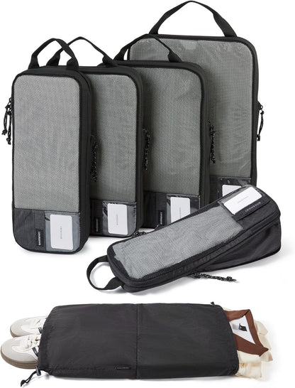 6 Set /4 Set/2 Set Compression Packing Cubes for Travel, Lightweight Luggage Organizer Bags, Durable Space Saver Bags Travel Essentials