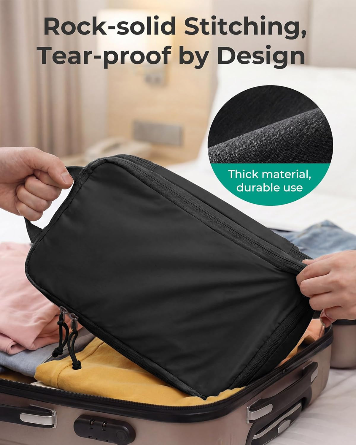 6 Set /4 Set/2 Set Compression Packing Cubes for Travel, Lightweight Luggage Organizer Bags, Durable Space Saver Bags Travel Essentials