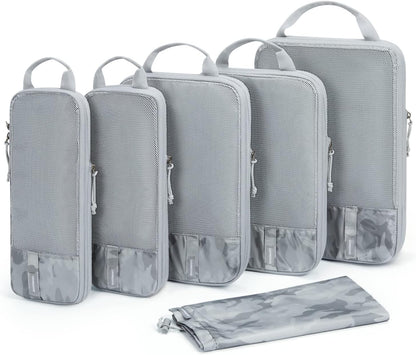 6 Set /4 Set/2 Set Compression Packing Cubes for Travel, Lightweight Luggage Organizer Bags, Durable Space Saver Bags Travel Essentials