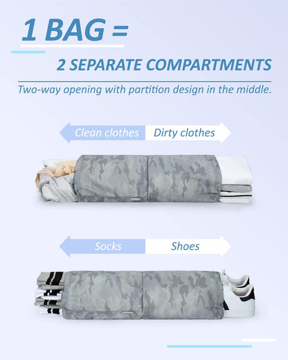6 Set /4 Set/2 Set Compression Packing Cubes for Travel, Lightweight Luggage Organizer Bags, Durable Space Saver Bags Travel Essentials